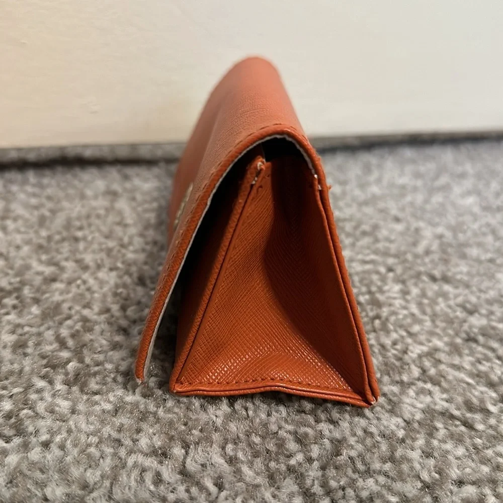 Tory Burch Saffiano Leather Fold Over Sunglasses Case